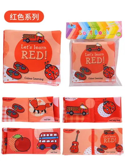 Baby Early Learning Cloth Book, Visual Stimulation for Newborns - 10