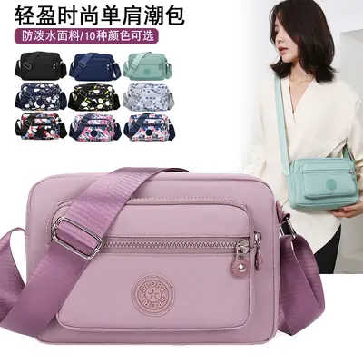 Bez çanta çok katmanlı sırt çantası crossbody naylon kanvas çanta orta yaşlı anne çantası küçük çanta yaşlı büyükanne Oxford kumaş kadın çantası