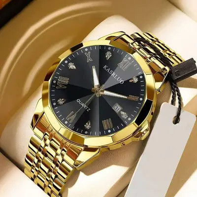 Popular new men's brand watch business simple fashion trend calendar steel band high-end waterproof men's watch elegant - 9