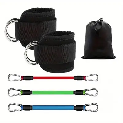 Ankle Resistance Band, Leg Lift and Glute Training Strap - 8