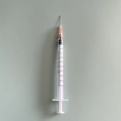Small Single-Use Plastic Syringes, Graduated, Screw-Type - 8
