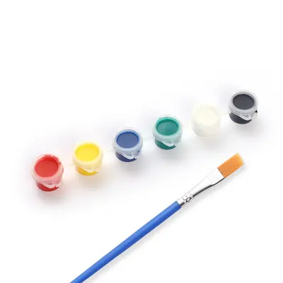 3 ml çocuk akrilik boya şeridi boya ambalaj kutusu suluboya boya sanat boyama alçı bebek boya seti - 10