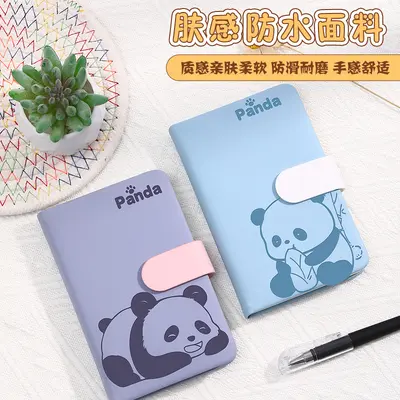 Mini-Taschennotizbuch mit Panda-Motiv, blanko, für Schüler