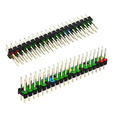 Raspberry Pi GPIO Pin Header 2x20P, 2,54 mm Aralıklı, Altın Kaplama