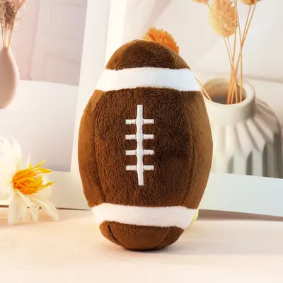 Football and Rugby Themed Interactive Dog Training Toy with Squeaker - 7