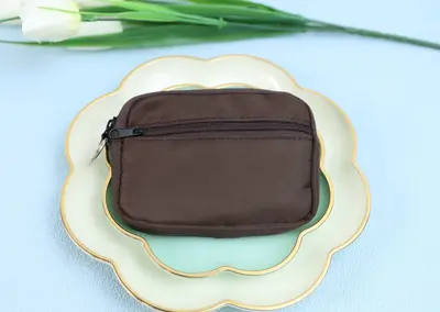 Waterproof Nylon Mini Coin Purse, Hanging Two-Layer Card Holder - 11