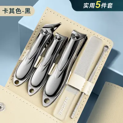 German-engineered precision stainless steel nail clipper set with nail scissors, complete manicure tool kit, professional nail cutter high quality wholesale - 12