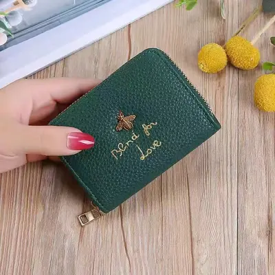 Erkek ve Kadın Akordeon Tipi Fermuarlı Cüzdan, Çok Kartlı, Ehliyet Bölmeli, Retro Stil - 8
