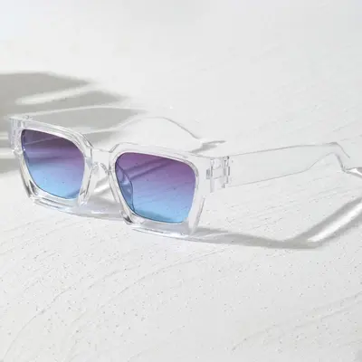 6-Pack Square Sunglasses Set for Men and Women with UV Protection - 5