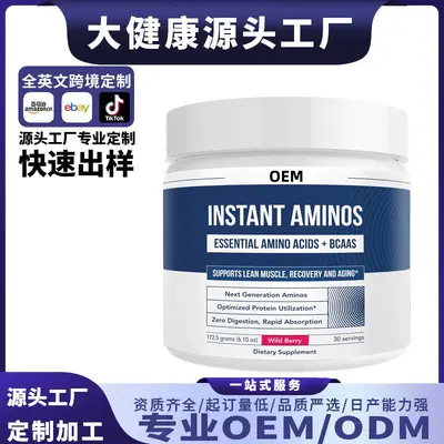 跨境外贸 INSTANT AMINOS速溶氨基酸粉运动营养碳水化合物 OEM