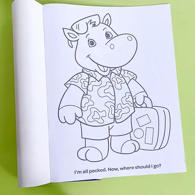 Cartoon Colouring Activity Book for Toddlers and Children