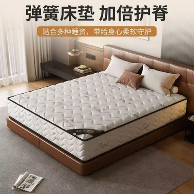 Economy Silent Spring Latex Mattress, 20 cm Thick, Coconut Palm Layer