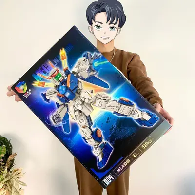 Chinese-Style Mecha Building Blocks Gift Box Set for Children - 12