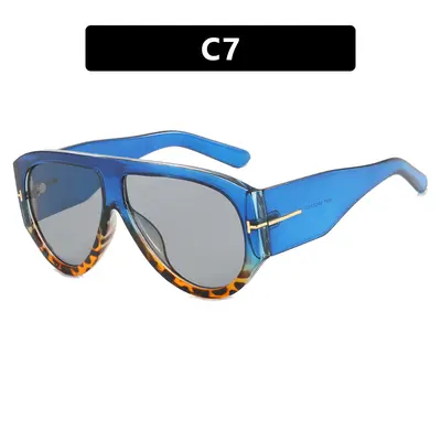 Large Frame T-Shaped Aviator Sunglasses for Women - 12