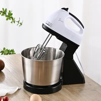Elektrischer 2-l-Mixer mit Schüssel, Tisch- und Handgerät