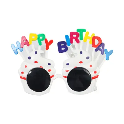 Colorful Letter Cake Shape Birthday Party Glasses - 8
