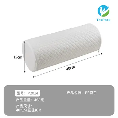 Memory-Foam-Zylinder-Nackenkissen, langsam federnde Struktur - 12