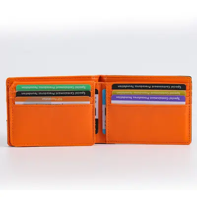 New Men's Ultra-Thin Wallet European and American Minimalist Casual Dollar Clip Card Holder Money Clip Wallet Factory In-Stock