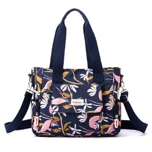 Printed Canvas Crossbody Women's Bag, Large Capacity - 8