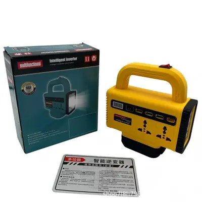 LED-Licht USB/TYPE-C Lithium-Akku-Werkzeug 21V auf 220V Wechselrichter, grenzüberschreitender Verkaufsschlager, Outdoor-Notbeleuchtung