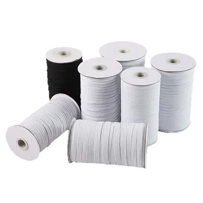 Elastic Band 0.3-1.5 cm, Tube Packed, for Garment Accessories - 6