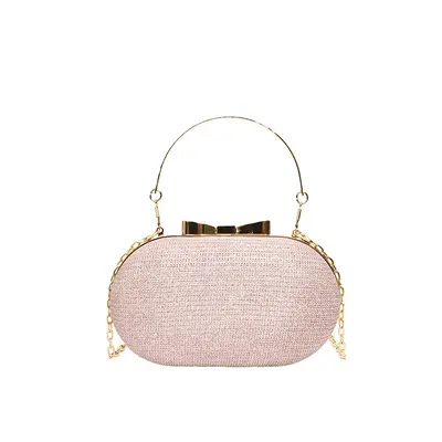 Women's Chain Evening Clutch with Single Shoulder Strap - 7