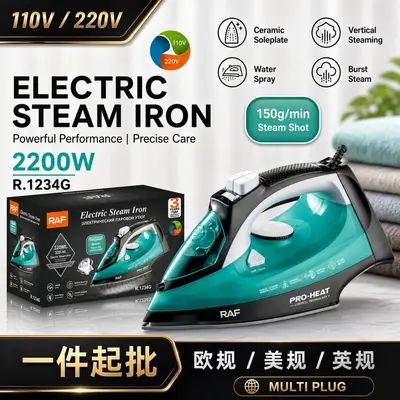 RAF handheld steam electric iron, portable - 11