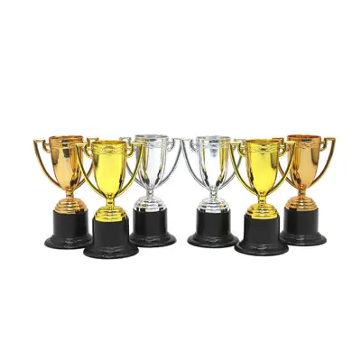Children's Plastic Trophy, Small Gold Medal Award