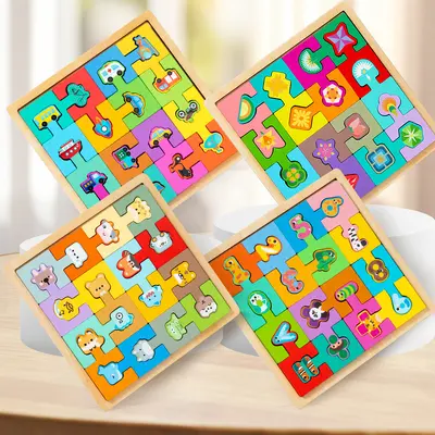 Cross-border Tetris Building Blocks Boys Girls Children Intelligence Brain Development Kids Toys Puzzle Matching