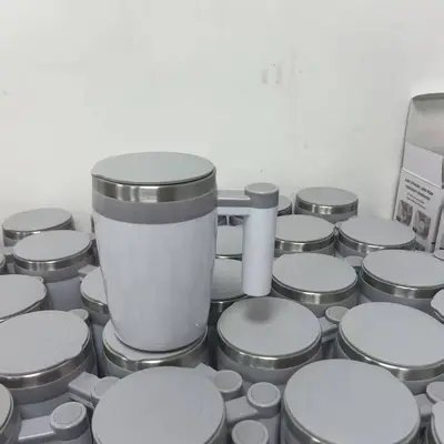 电动搅拌杯懒人水杯便携电动磁力旋转全自动咖啡杯豆浆杯不锈钢 - 11