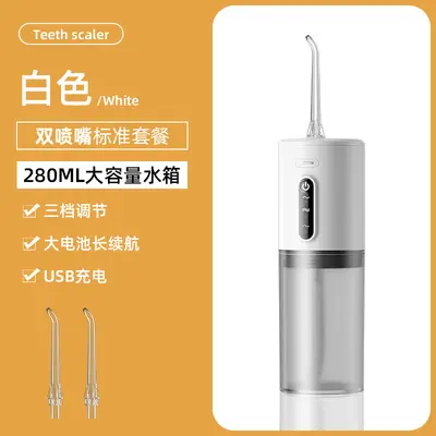 Household Electric Water Flosser with Tartar Remover, Portable Dental Water Pick - 7
