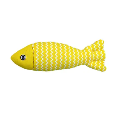 Linen Fish Cat Toy with Catnip, Chewing and Teeth Cleaning for Kittens - 9