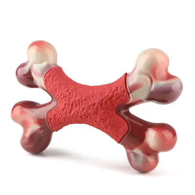 Bacon Flavor Double Bone Chew Dog Toy - 8