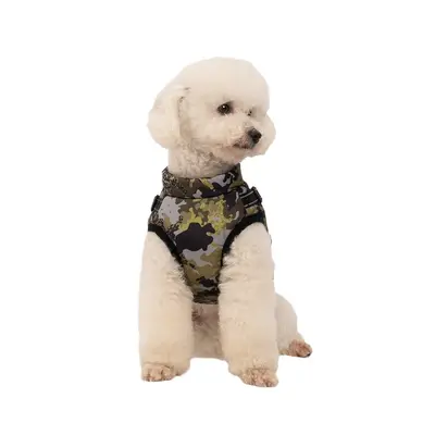 Winter Dog Clothes, Thickened Cotton Vest with Reflective Strap and Harness