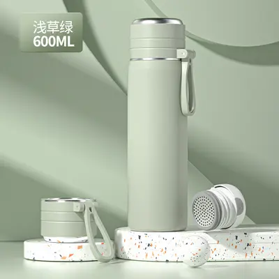 Großer Edelstahl-Thermobecher mit Tee-Wasser-Trennung - 13