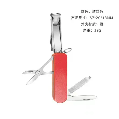 Stainless steel nail clipper, folding, with file - 9
