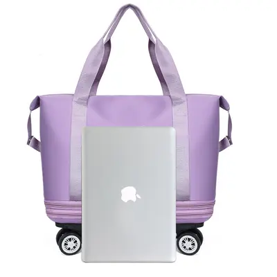 Travel bag with wheels, expandable, extra large capacity