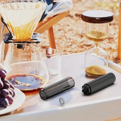 Cross-border Electric Rechargeable Coffee Milk Frother Mixer Milk Foam Whipper Handheld Milk Frother for Home Use