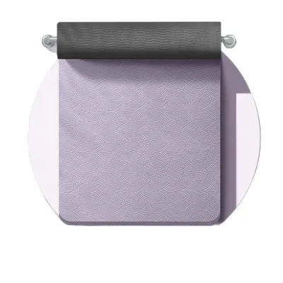 TPE Yoga Mat 8mm Thick, Non-Slip, with Alignment Lines - 6