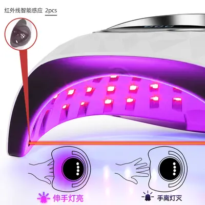 Tırnak Fototerapi Makinesi UV LED Kür Lambası Kırmızı Işık - 5