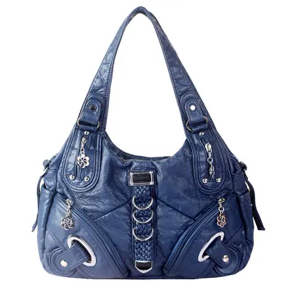 Retro Damen-Tote-Bag, gewaschene Optik, Umhängetasche - 2