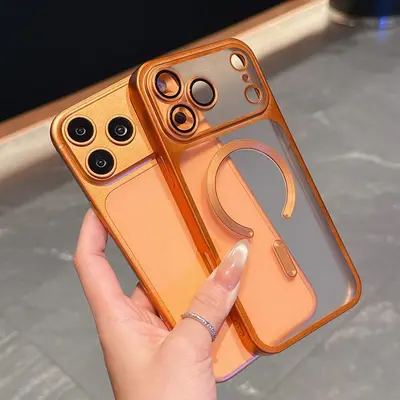 Magnet-Handyhülle matt für iPhone 17 Pro Max, weiche Schale