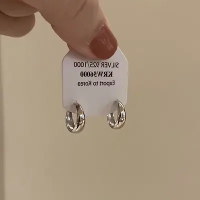 S925 Silver Hoop Earrings for Women - 7
