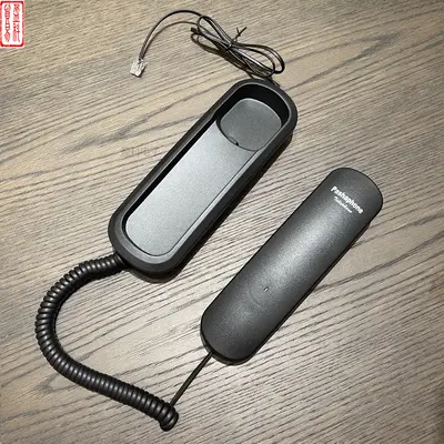 N.INC KX-1045 Wired Telephone with Small Extension Handset, Black