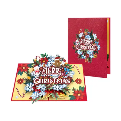 2026 Christmas 3D Pop-Up Greeting Card, Handmade - 11