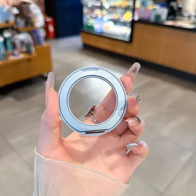 Metal 360° Rotating Adhesive Phone Holder with Magnetic Car Mount - 13