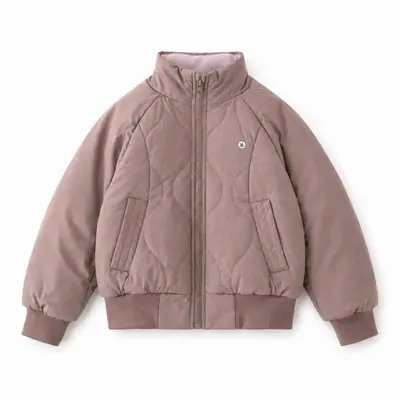 Kids' Pilot Jacket, Windproof Stand-Collar Padded Winter Coat - 7