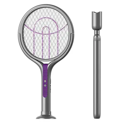 Faltbare Elektro-Fliegenklatsche und Mückenlampe 4-in-1