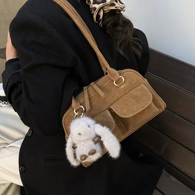 Women's Boston Shoulder Bag Fashionable Commuter Versatile Design - 5