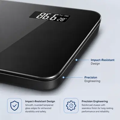 Sınır Ötesi Kişisel Tartı Elektronik Tartı USB Şarjlı Dijital Vücut Tartısı Logosu Baskılı Özelleştirme Fabrikası